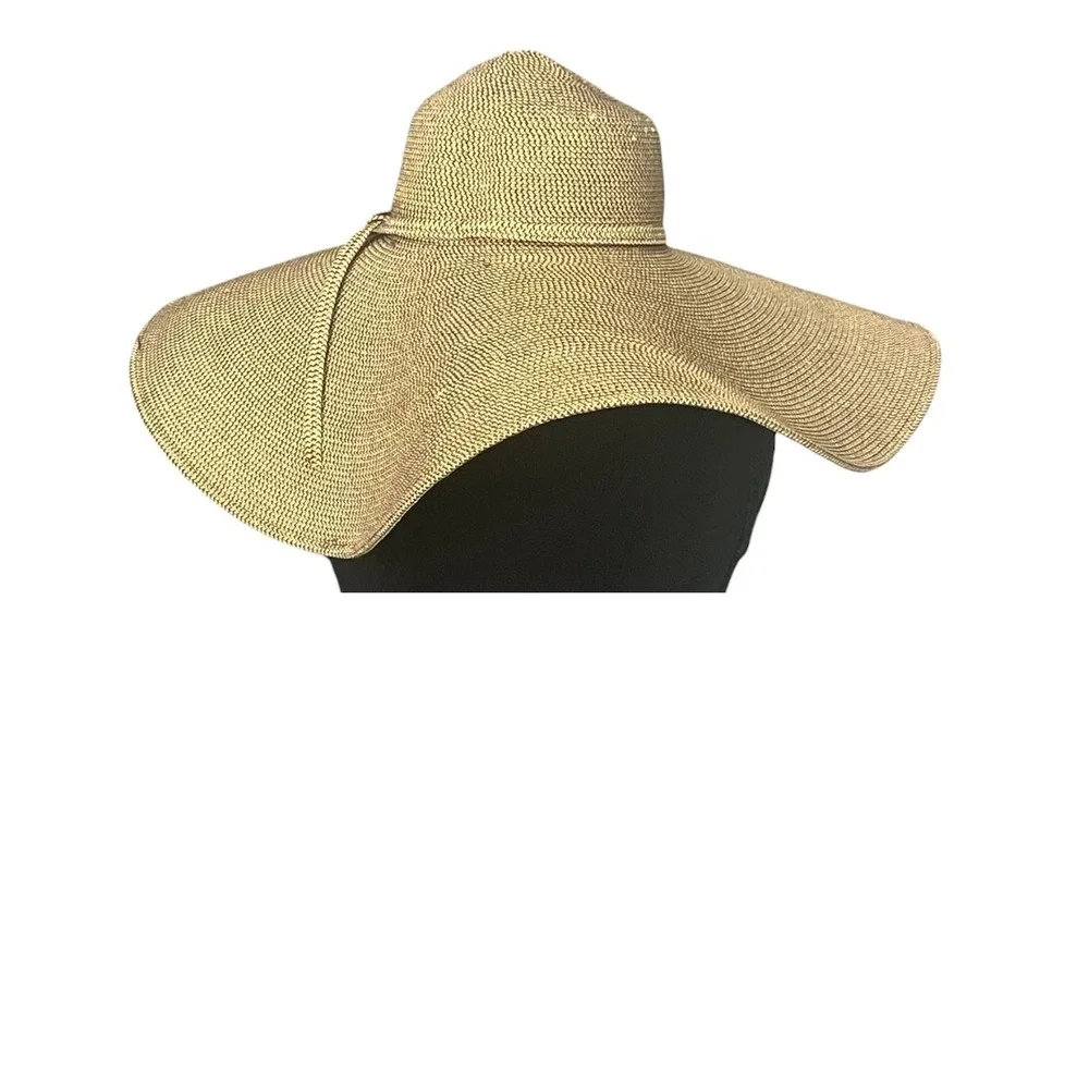 San Diego Hat Co Wide‎ Brim Straw Sun Hat Floppy Beach Vacation Boho OS